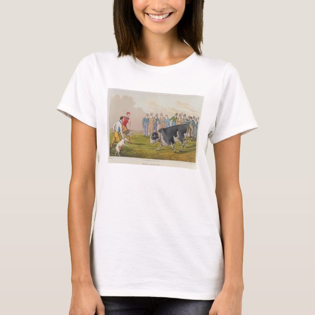 Camiseta "Bull Baiting", pub. de Thomas McLean, 1820, (impr (Frente)