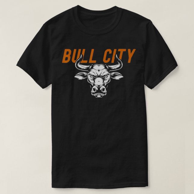 Camiseta Bull City Durham NC 919 North Carolina Bull Head M (Frente do Design)