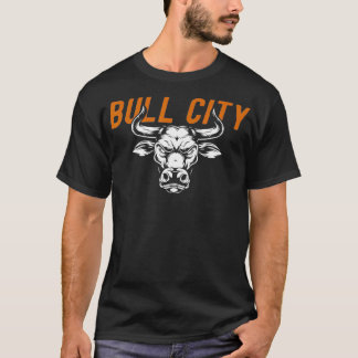Camiseta Bull City Durham NC 919 North Carolina Bull Head M