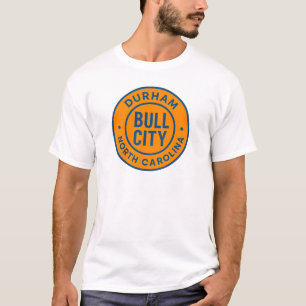 Camiseta Bull City Durham North Carolina Crachá redondo - N