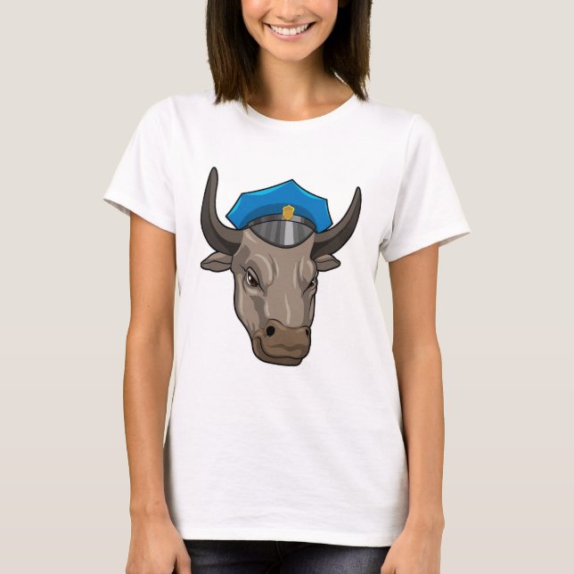 Camiseta Bull como agente policial (Frente)