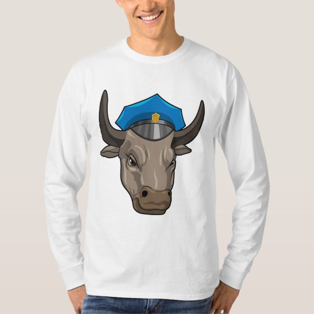 Camiseta Bull como agente policial (Frente)
