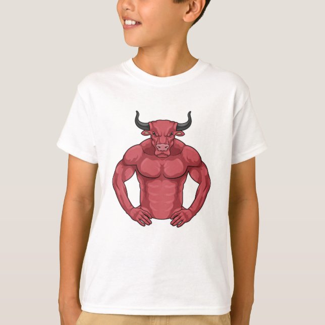 Camiseta Bull como Bodybuilder extreme (Frente)