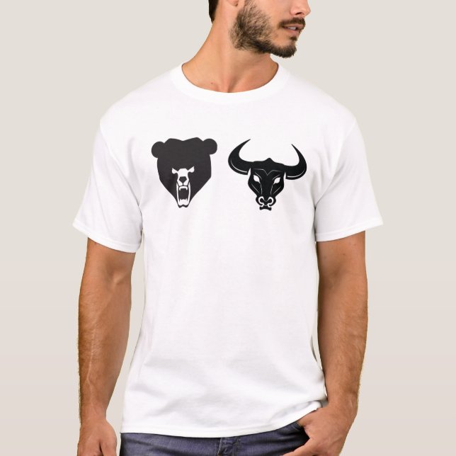 Camiseta Bull contra o urso (Frente)