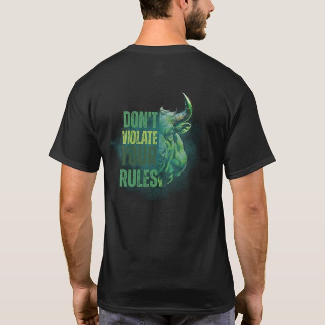 Camiseta Bull design | Reminder | Motivation (Verso)