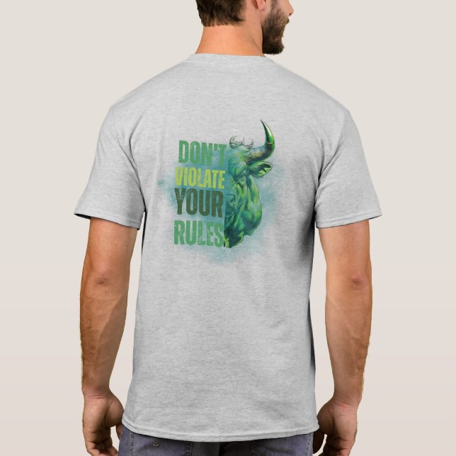 Camiseta Bull design | Reminder | Motivation (Verso)