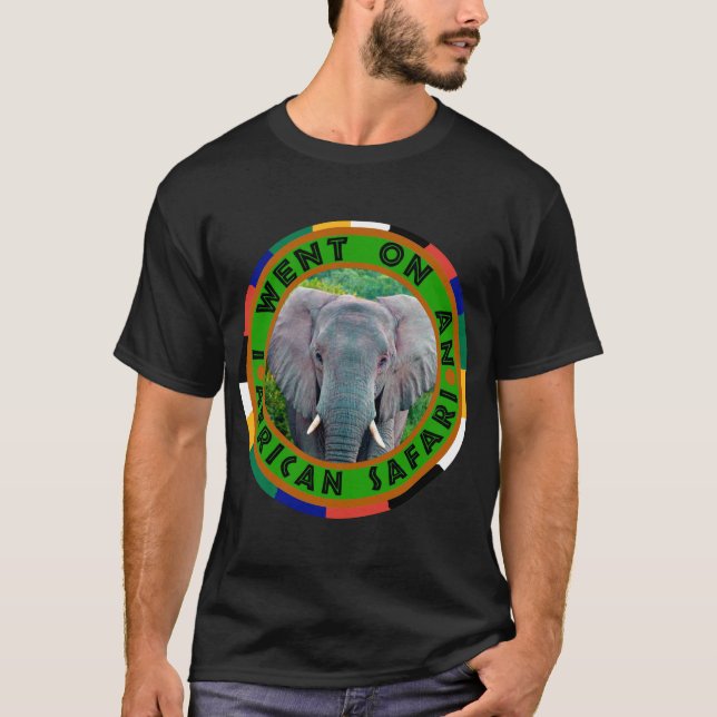 Camiseta Bull Elephant safari T Shirt (Frente)