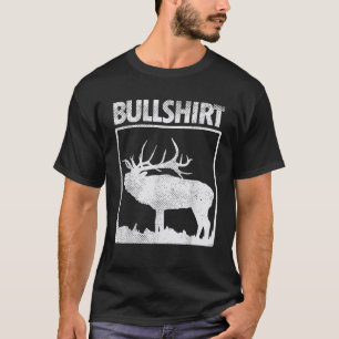 Camiseta Bull Funny Bull Elk Deer Buck Arco Caçador G