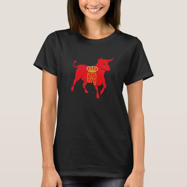 Camiseta Bull Navarra Flag Rua Fermin Pride Navarro Viva Sa (Frente)