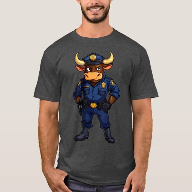 Camiseta Bull policeman T-Shirt (Frente)