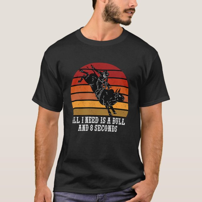 Camiseta Bull Rider Bull Rodeo 1 (Frente)