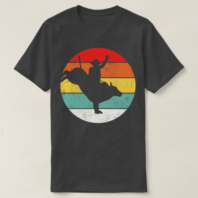 Camiseta Bull Riding Cowboy Rodeo (Frente do Design)
