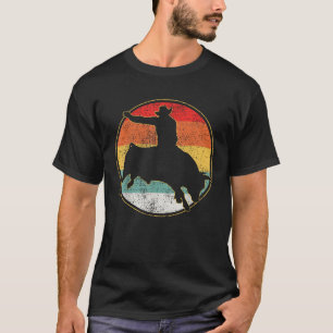 Camiseta Bull Riding Cowboy Western Tee Vintage