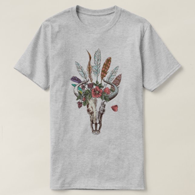 Camiseta Bull Skull (Frente do Design)