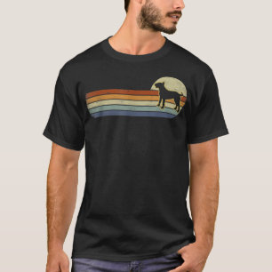 Camiseta Bull Terrier Dog Lover Gift Retro Vintage Silhouet