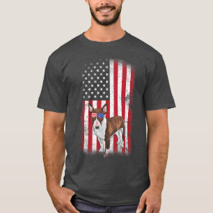 Camiseta Bull Terrier Dog USA Flag Boys Girls Men 4th