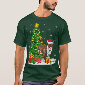 Camiseta Bull Terrier Dog Xmas Tree Papais noeis Bull Terri