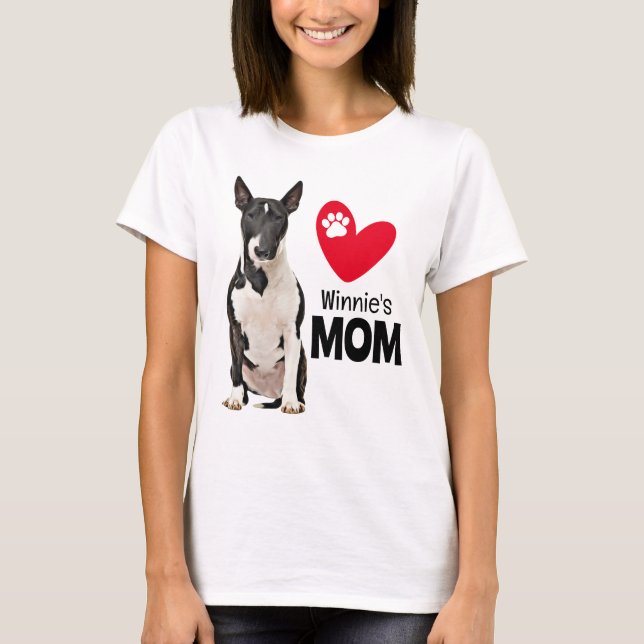 Camiseta Bull Terrier Personalizado Mãe (Frente)