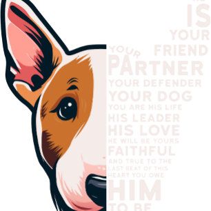 Camiseta Bull Terrier seu parceiro de vida