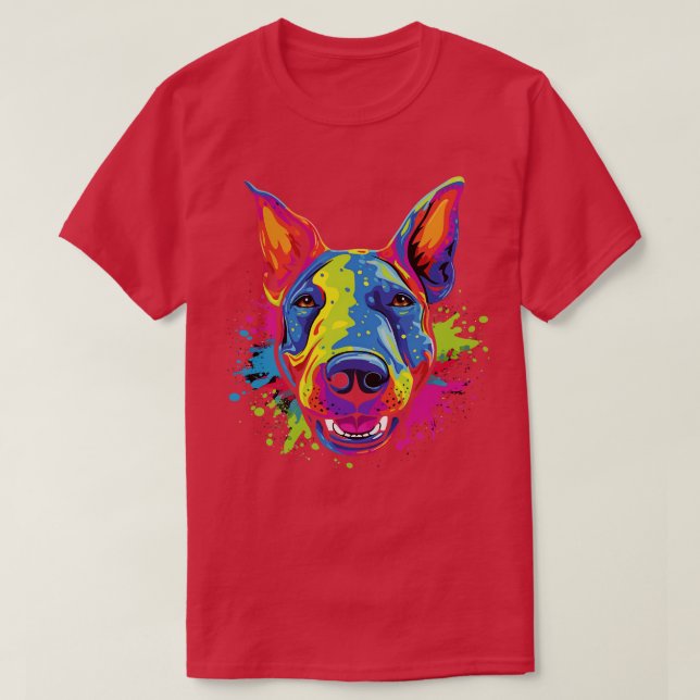 Camiseta Bull Terrier Smiling (Frente do Design)