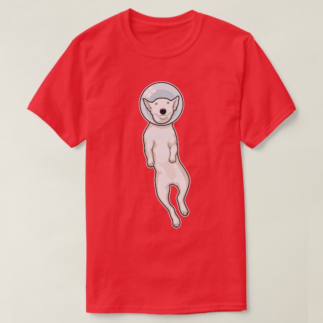 Camiseta Bull Terrier Space (Frente do Design)