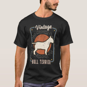 Camiseta Bull Terrier Vintage Retro Classic Dog Love