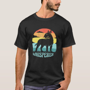 Camiseta Bull Terrier Whisperer Legal Retro Sunset - Vintag