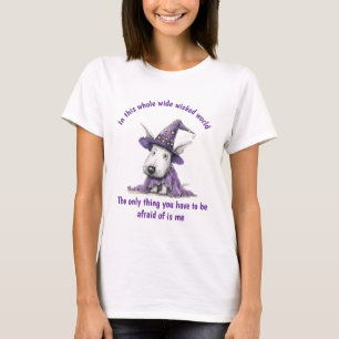 Camiseta Bull Terrier Witch Teria Medo De Mim