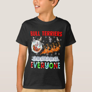 Camiseta Bull Terriers For All Xmas Ownership Papais noeis