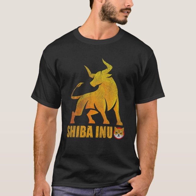 Camiseta Bull Trend Shiba Inu Coin Crypto Token Cryptocuror (Frente)