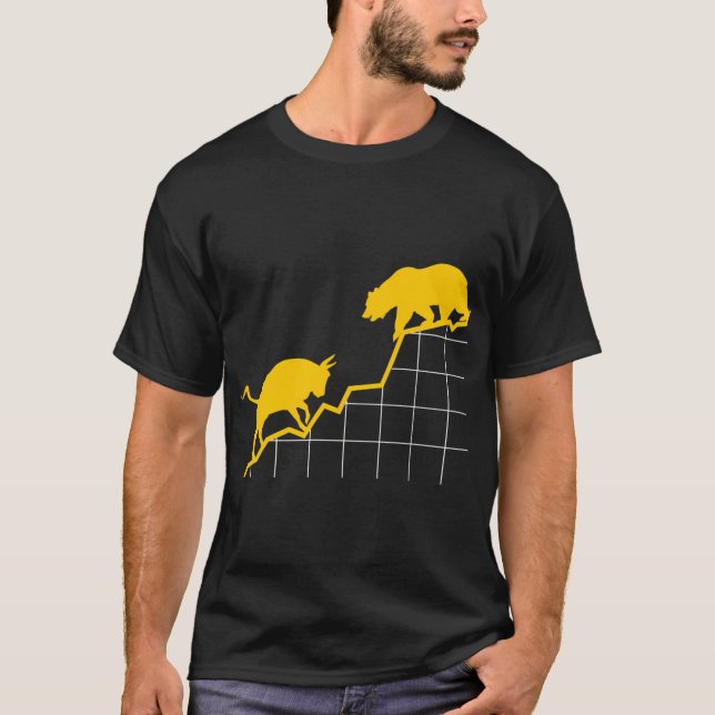 Camiseta Bull Vs Bear I Ações Mercado De Ações Etf Capital (Frente)