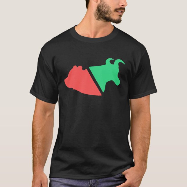 Camiseta Bull vs Bear Stock Investor & Trader in Finance (Frente)
