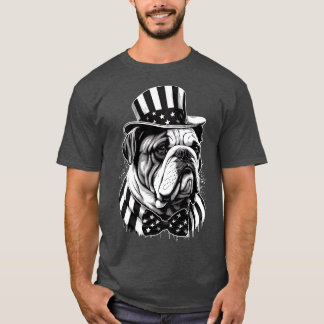 Camiseta Bulldog 4 de julho de 7