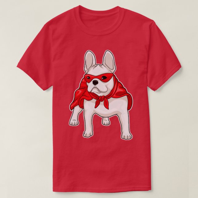Camiseta Bulldog Cape Mask (Frente do Design)