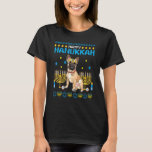 Camiseta Bulldog Chanukah Jewish Ugly Hanukkah Sweater Paja<br><div class="desc">Cachorro Chanukah Judeu Ugly Hanukkah Sweater Pajama.</div>