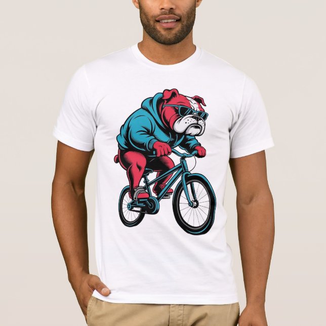 Camiseta Bulldog Ciclista (Frente)