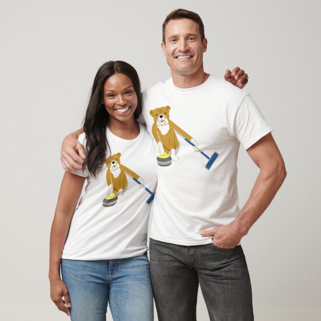 Camiseta Bulldog Curling (Unissex)