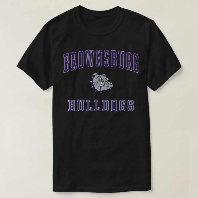 Camiseta Bulldog de Segundo grau Brownsburg C1 (Frente do Design)