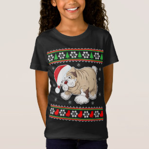 Camiseta Bulldog Dog-Ugly Christmas-Sweater Xmas