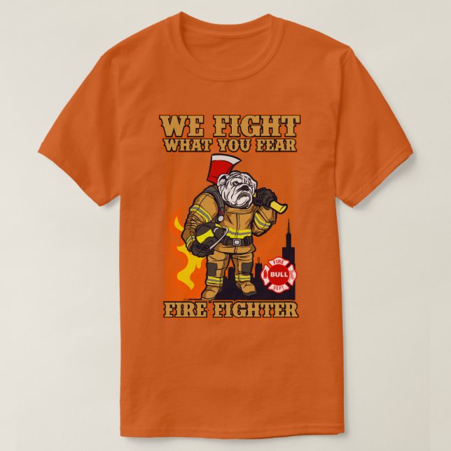 CAMISETA BULLDOG FIRE (Frente do Design)