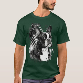 Camiseta Bulldog Francês 4 de julho de 2