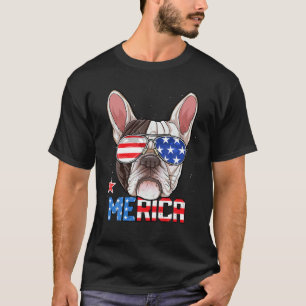 Camiseta Bulldog Francês 4 De Julho Merica Men Women Ameri