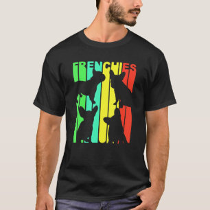Camiseta Bulldog Francês Arco-Íris