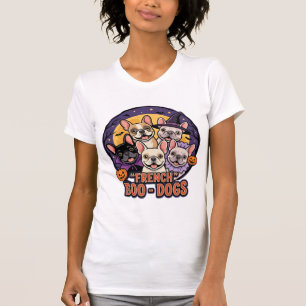 Camiseta Bulldog Francês Boo Dogs Halloween Vetor