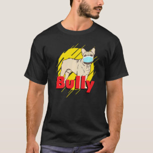 Camiseta Bulldog Francês Bully Frenchie Dog Face Mask