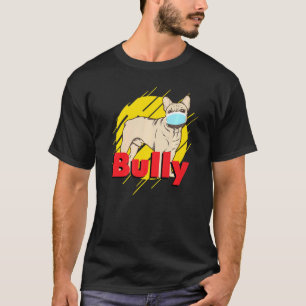 Camiseta Bulldog Francês Bully Frenchie Dog Face Mask