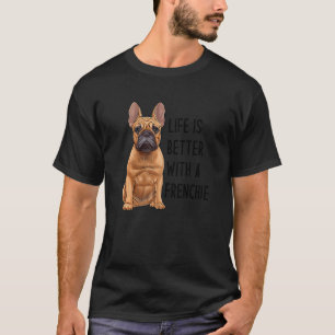 Camiseta Bulldog Francês Com Um Francês 3