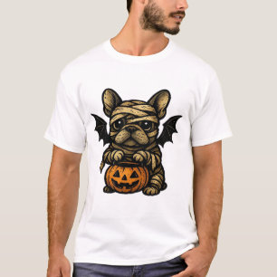 Camiseta Bulldog Francês de Halloween � Arte de Cachorro As