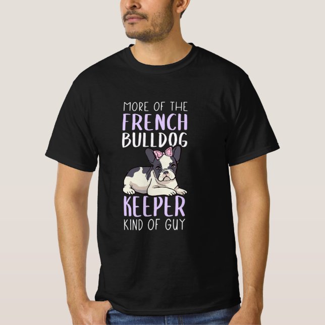 Camiseta Bulldog Francês - Design para Homens - Bulldo Fran (Frente)