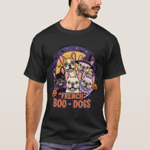 Camiseta Bulldog Francês Halloween Boo Dogs Vetor